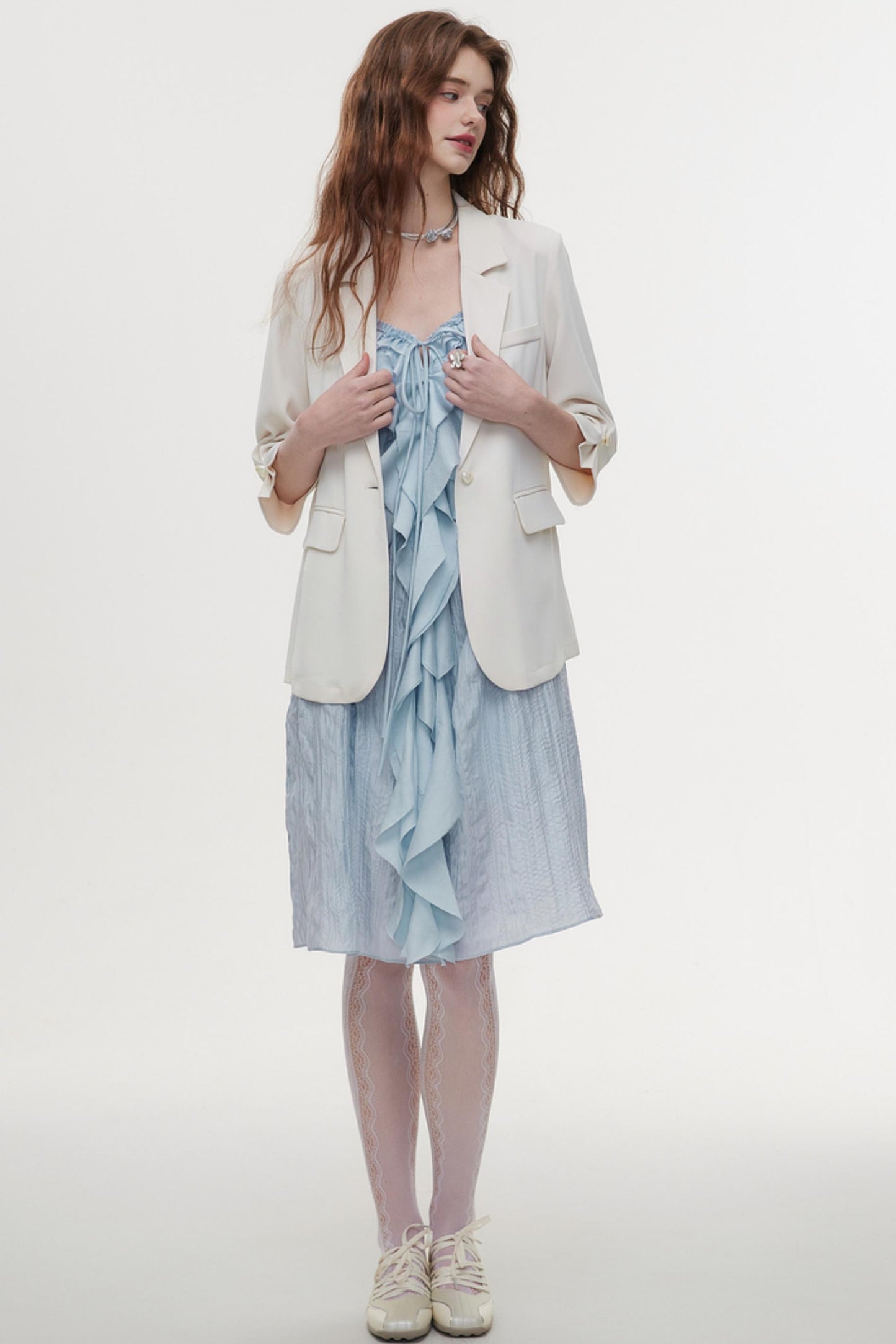 Halter Neck Ruffle Summer Dress