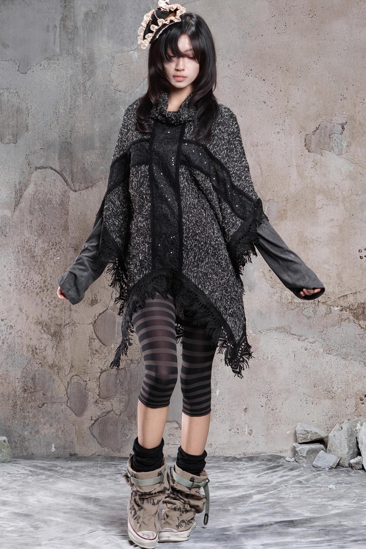 Retro Punk Cross Cloak
