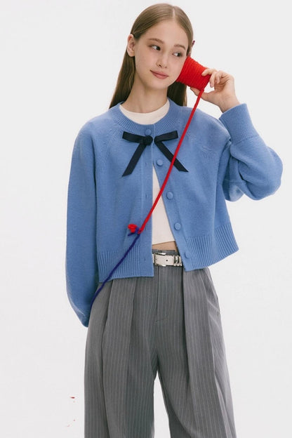 Blueberry Matcha Roll Cardigan