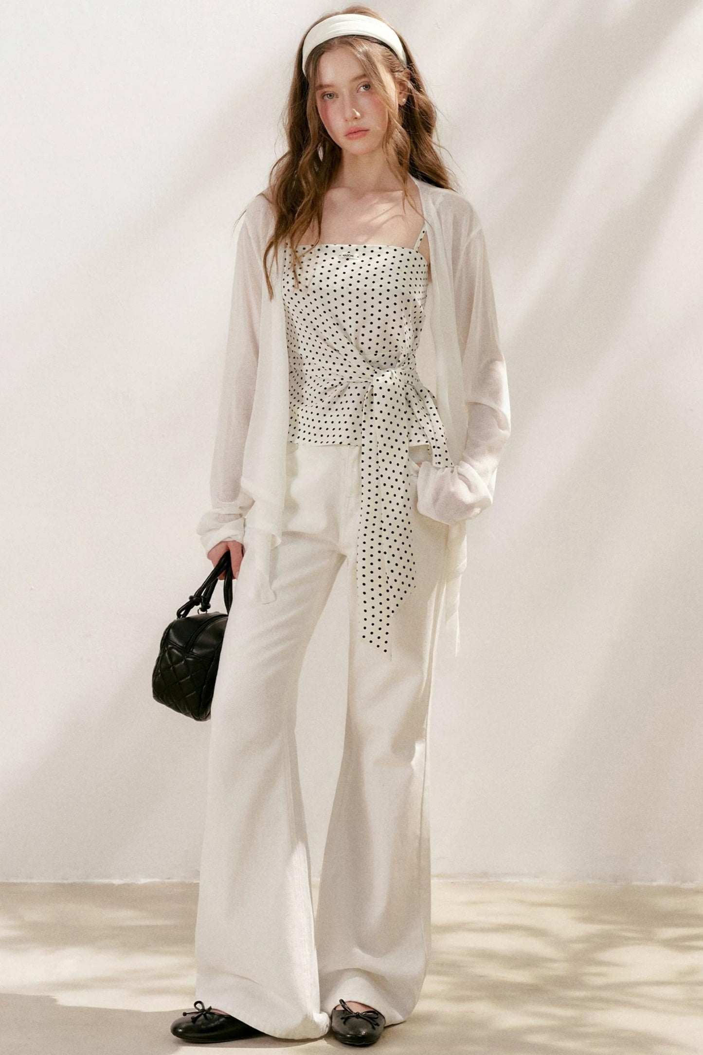 Polka Dot Asymmetrical Camisole