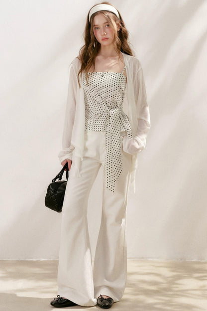 Polka Dot Asymmetrical Camisole
