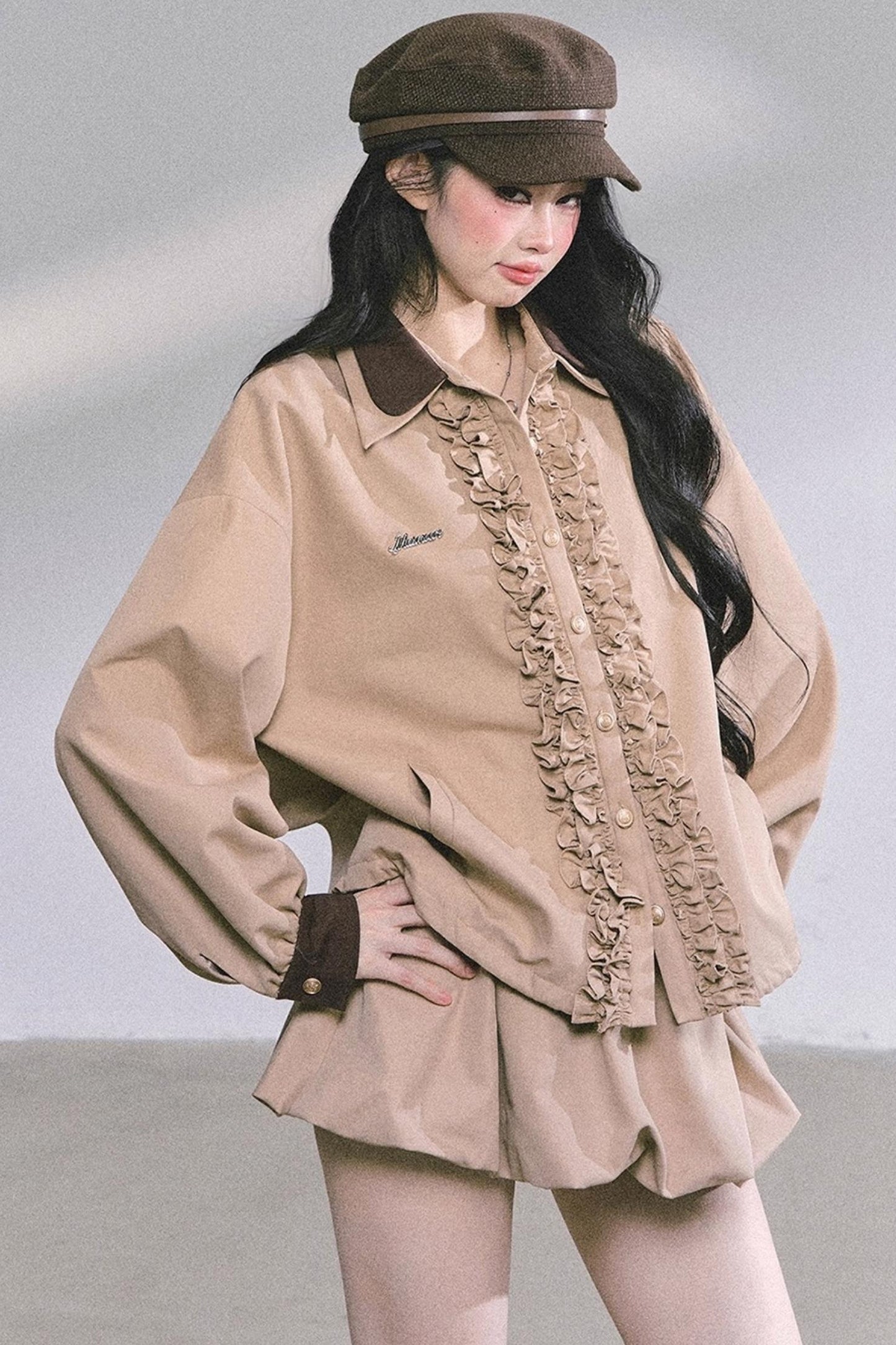 Autumn Two-Piece Jacket Skirt Set-Up