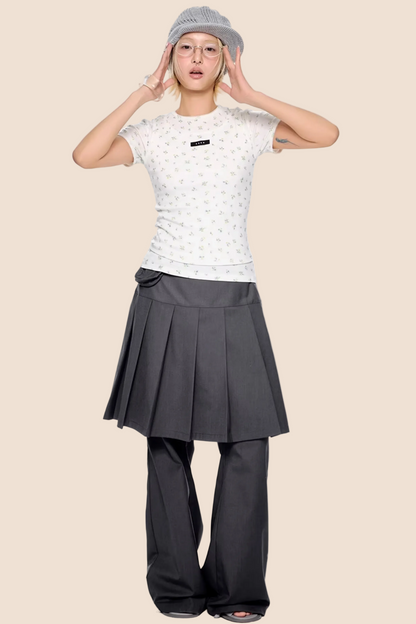 Blumenmuster Retro Top