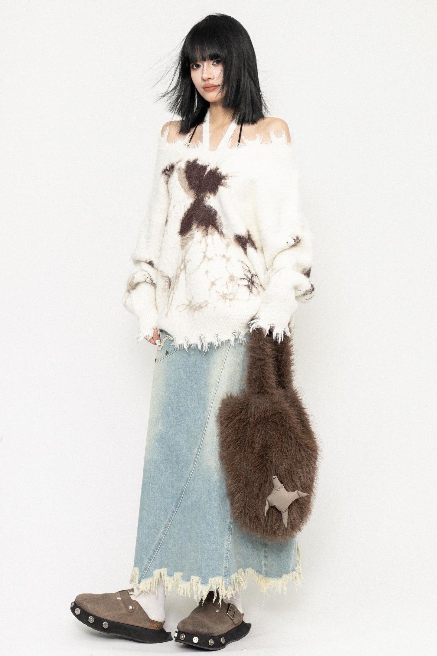 Vintage Butterfly Knit Top