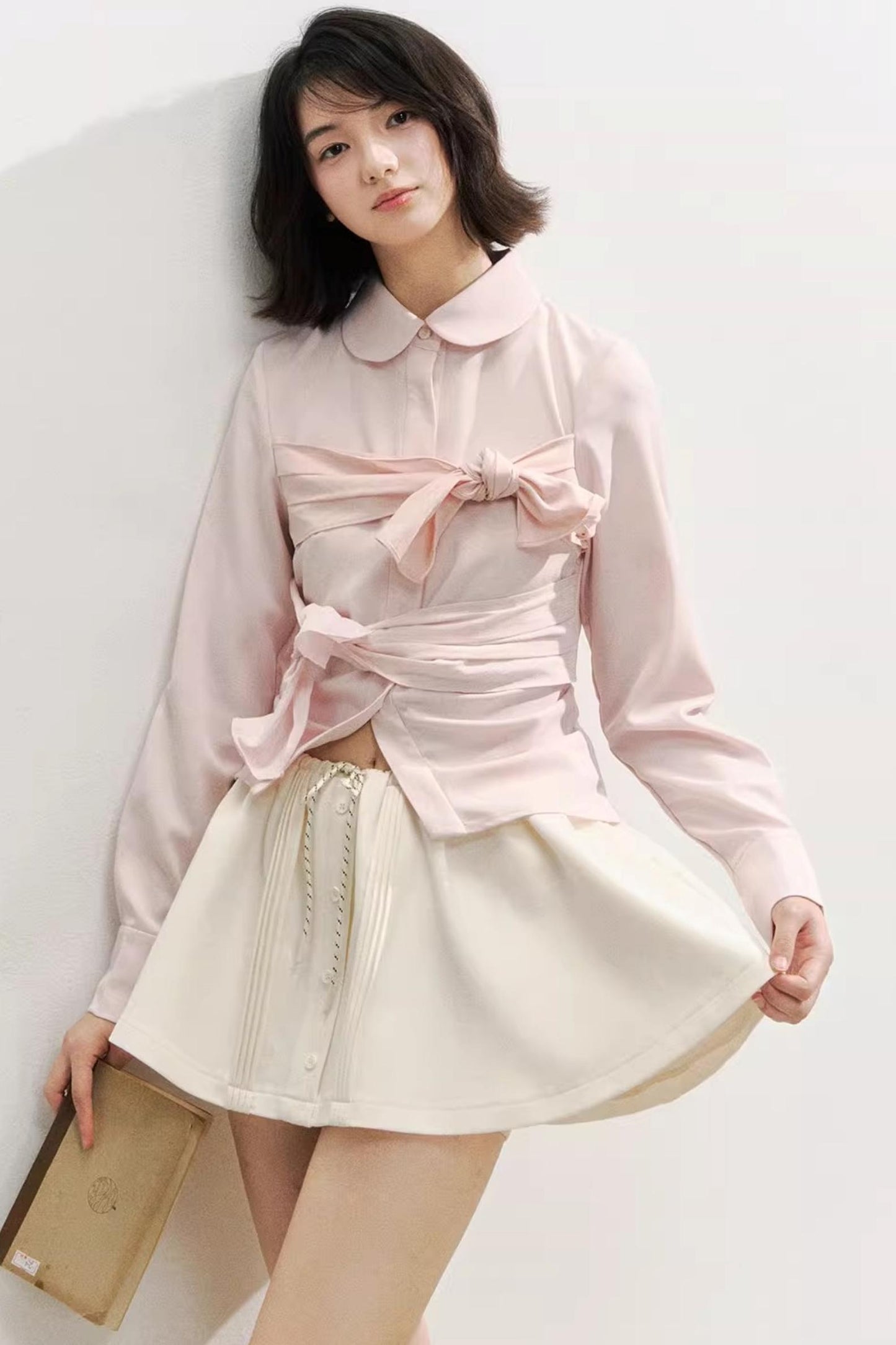 Butterfly Strap Long-Sleeved Shirt