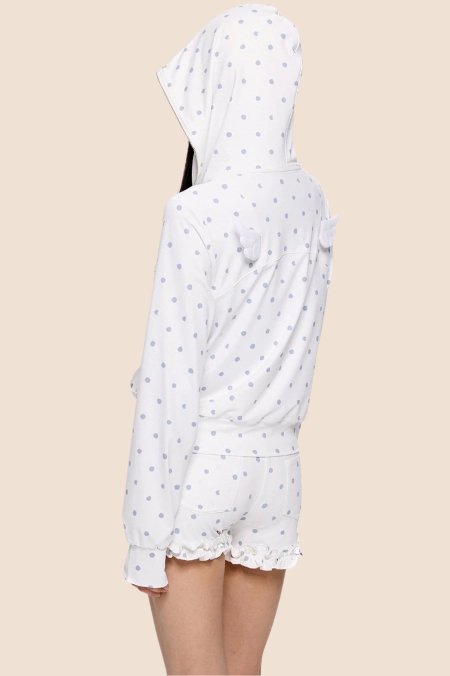 Summer Polka Dot Hoodie Set-Up