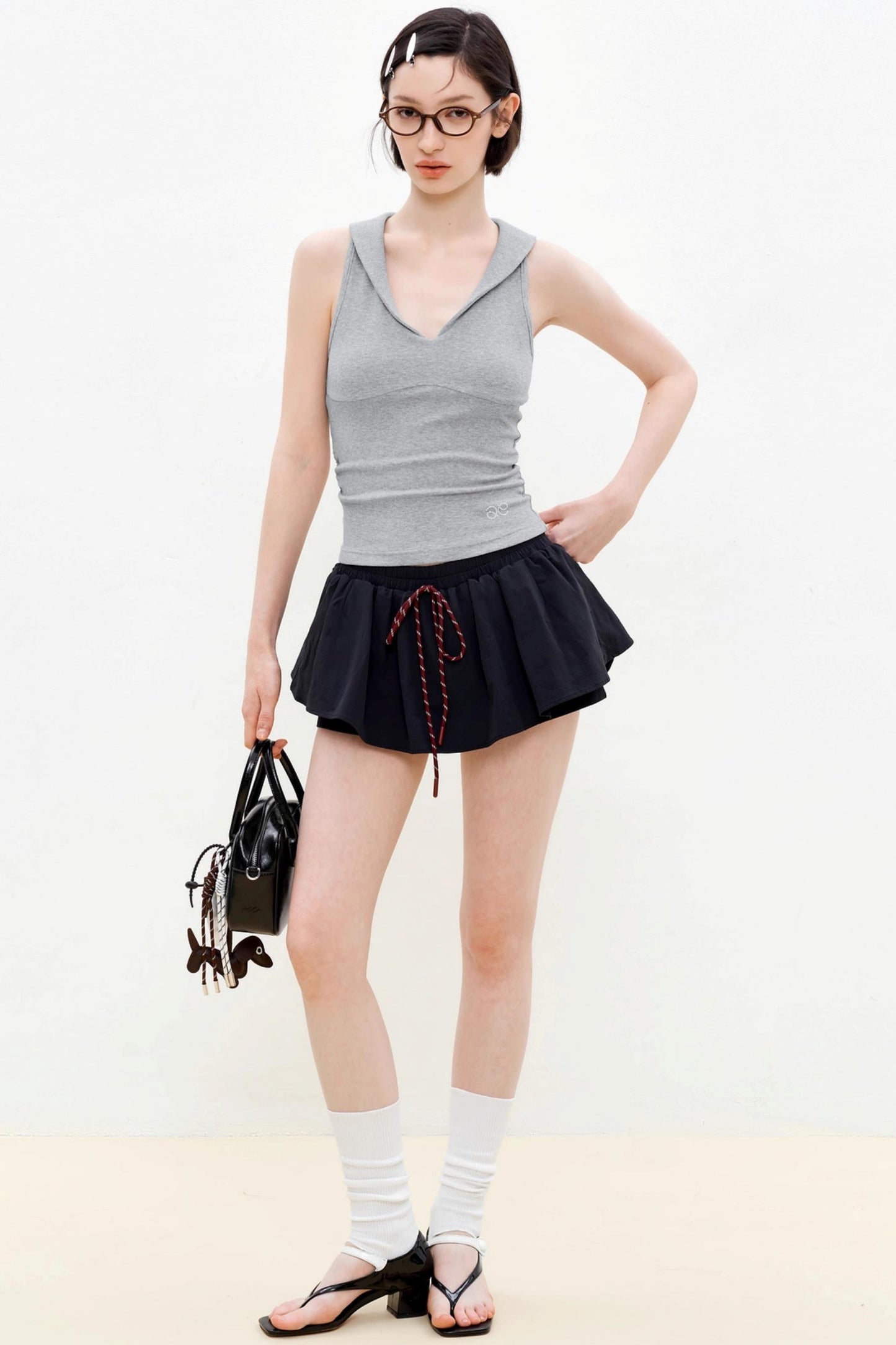 Sleek V-Neck Knit Vest