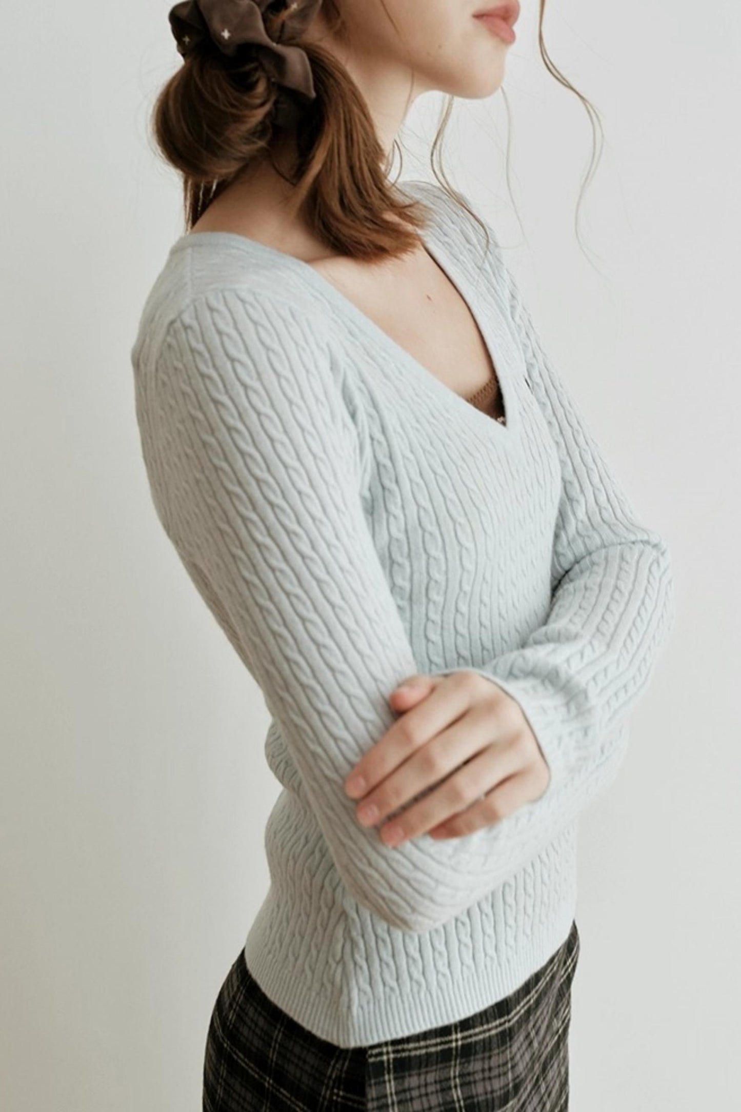 Velvet Twist Knitting Top