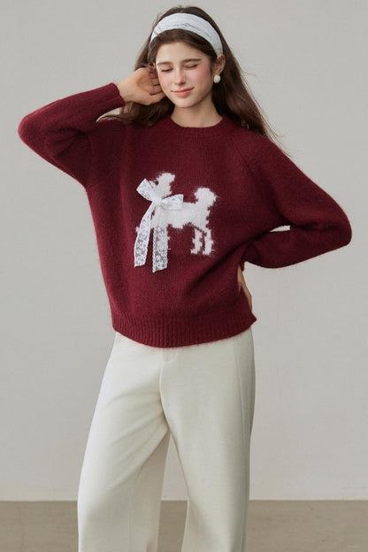 High-Waisted Velvet Wide-Leg Pants