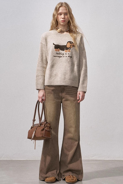 Dachshund Soft Knit Sweater