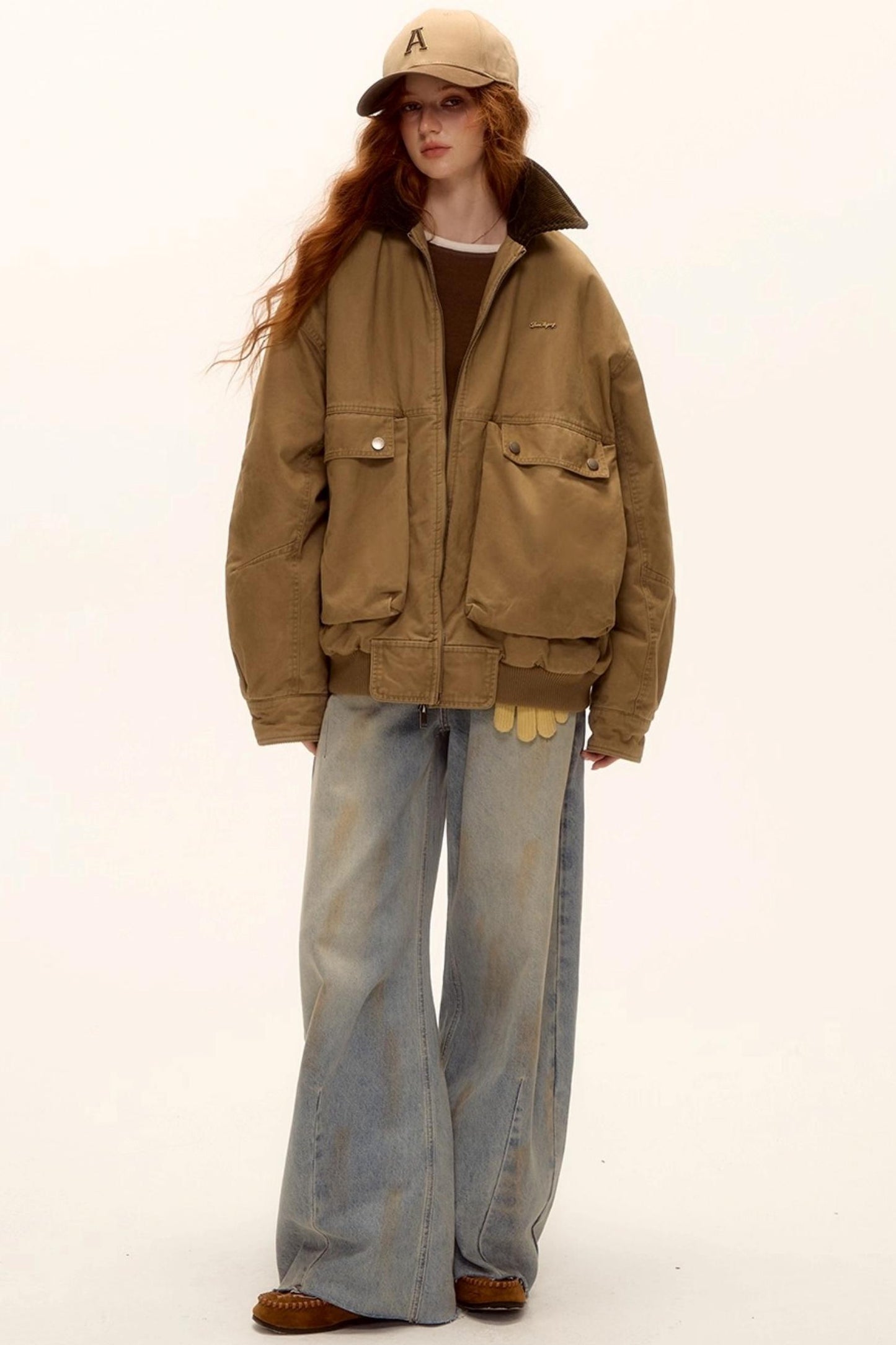 Corduroy Patchwork Retro Jacket Set-Up