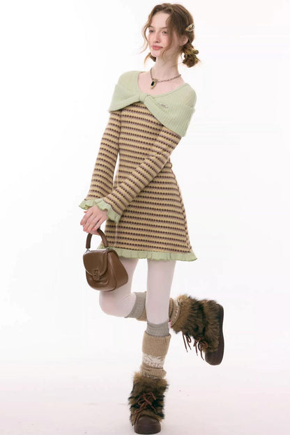 Sweet Dreams Plaid Knit Dress