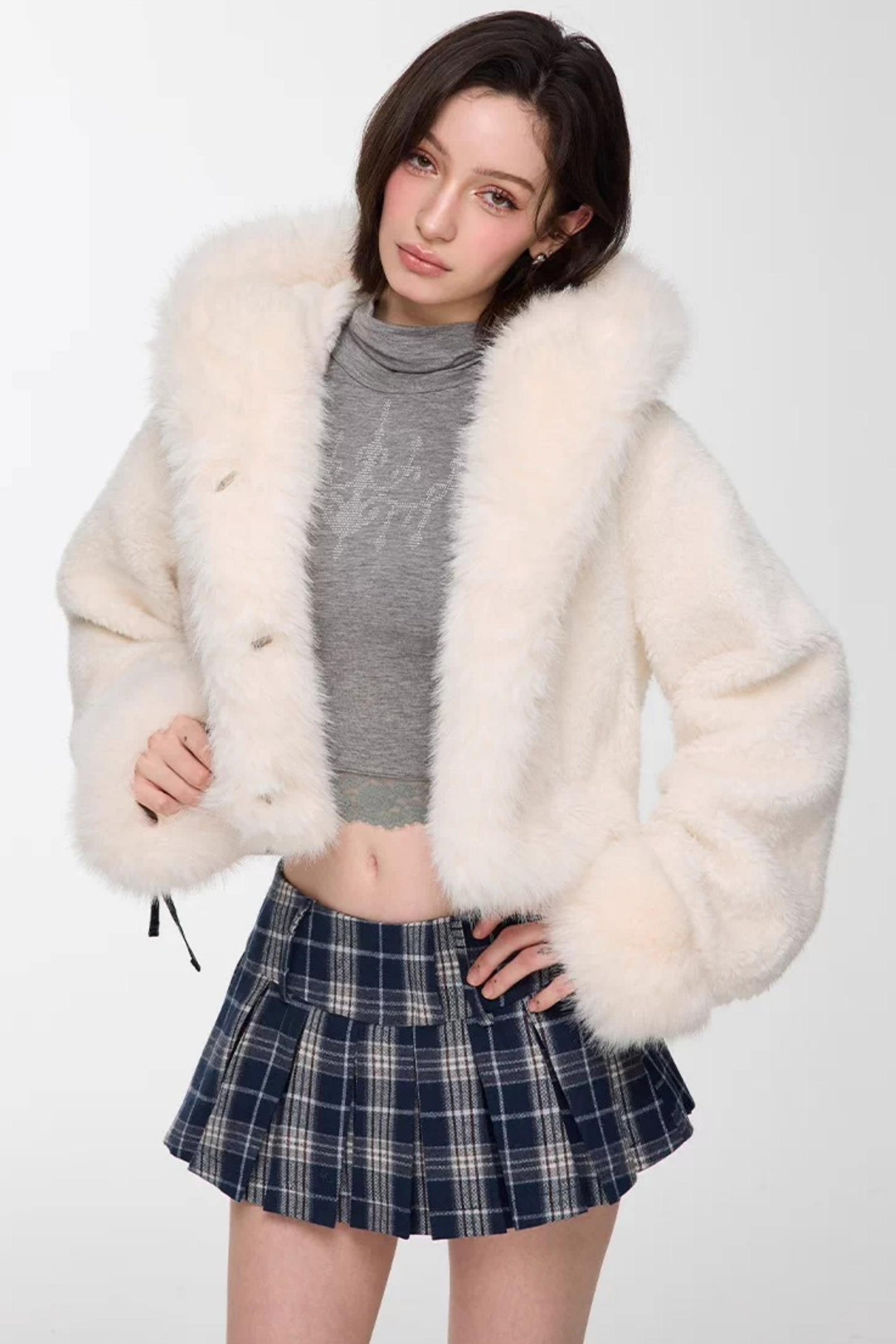 Rhinestone High-Neck Top