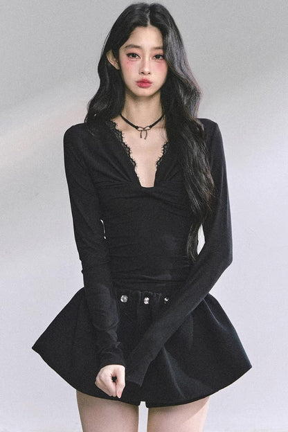 Ancient White Moonlight Lace Top