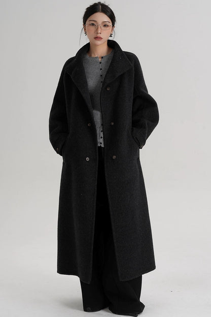 High Neck Wool Coat