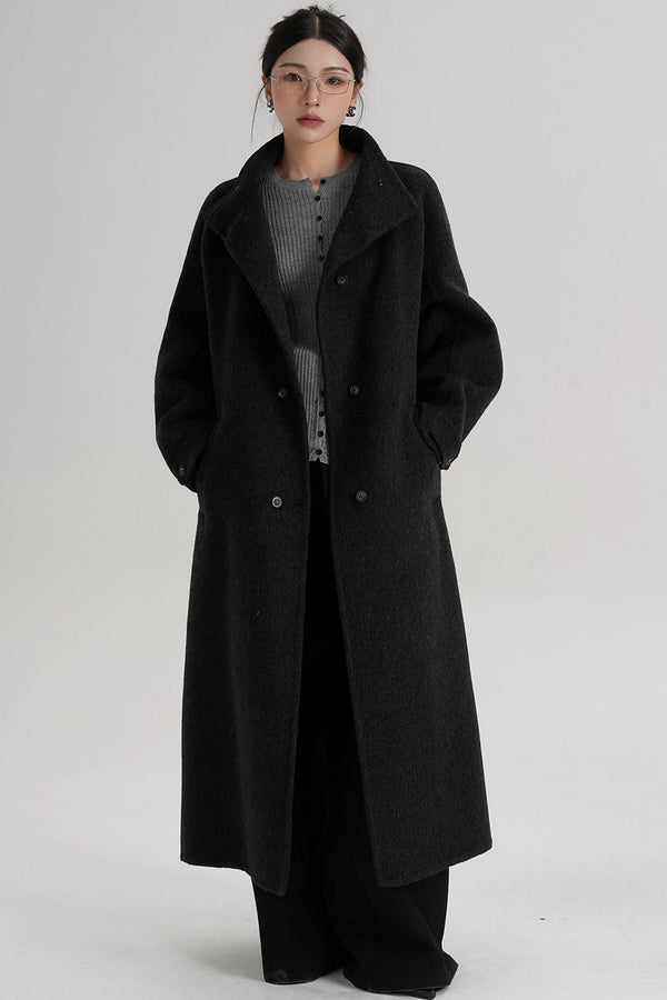 High Neck Wool Coat