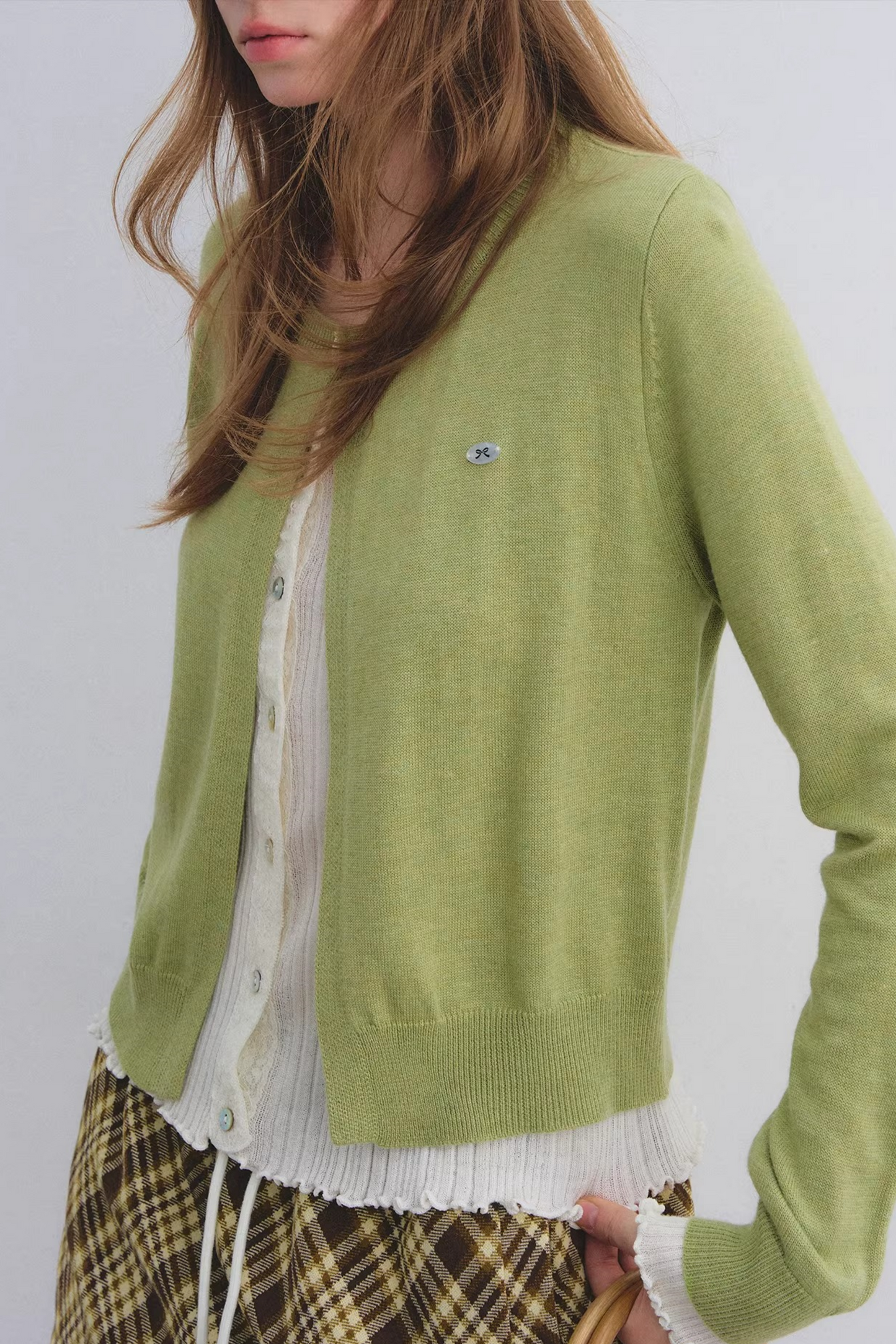 Color-Blocking Knit Cardigan