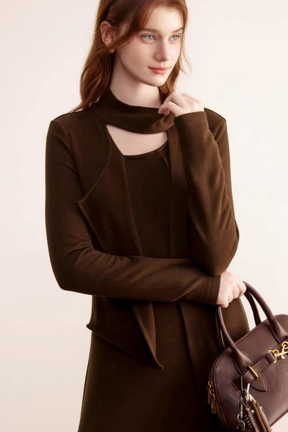 German Velvet Ruffle Dress