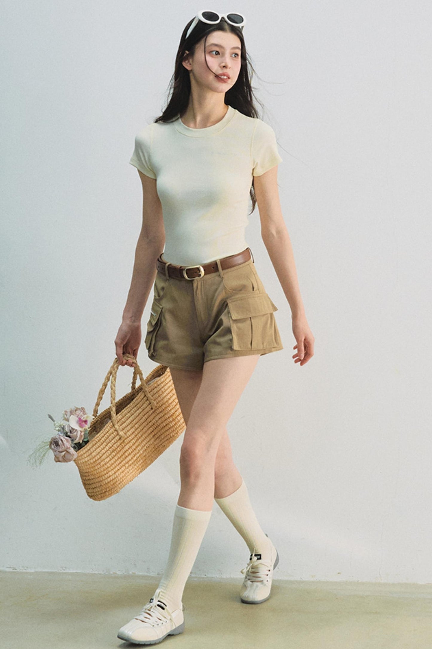 Embroidered Letter Tee