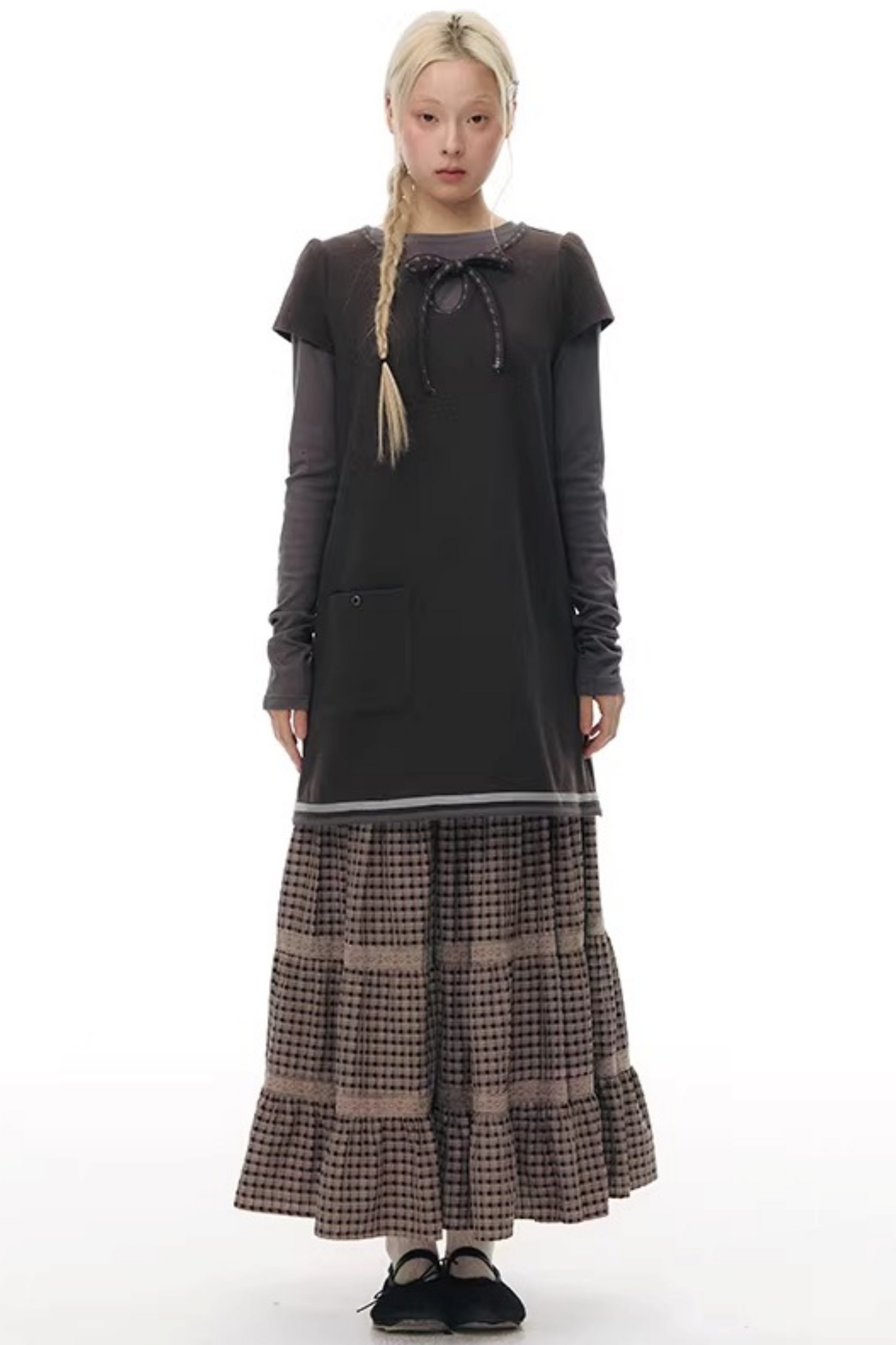 Patchwork Lace A-Line Skirt