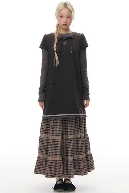 Patchwork Lace A-Line Skirt