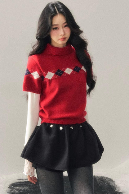 Snowy Scene Knit Sweater