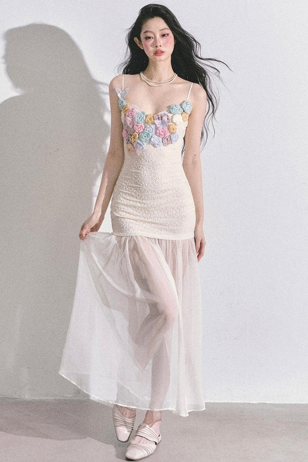 Autumn Floral Slip Dress Set-Up