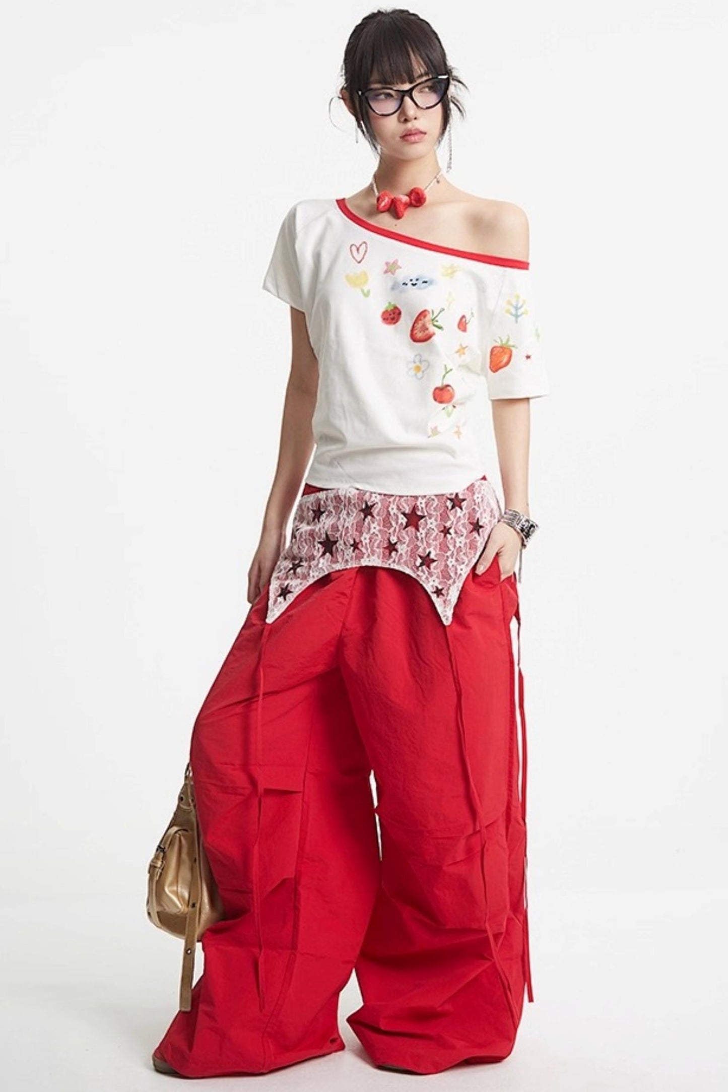 Lace Paratrooper Pants