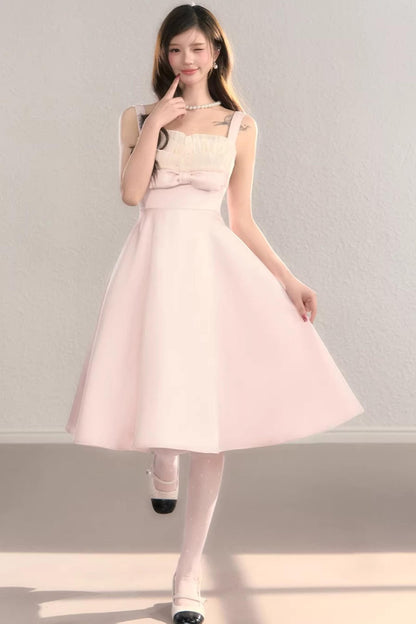 Light Pink Princess Lace Dress