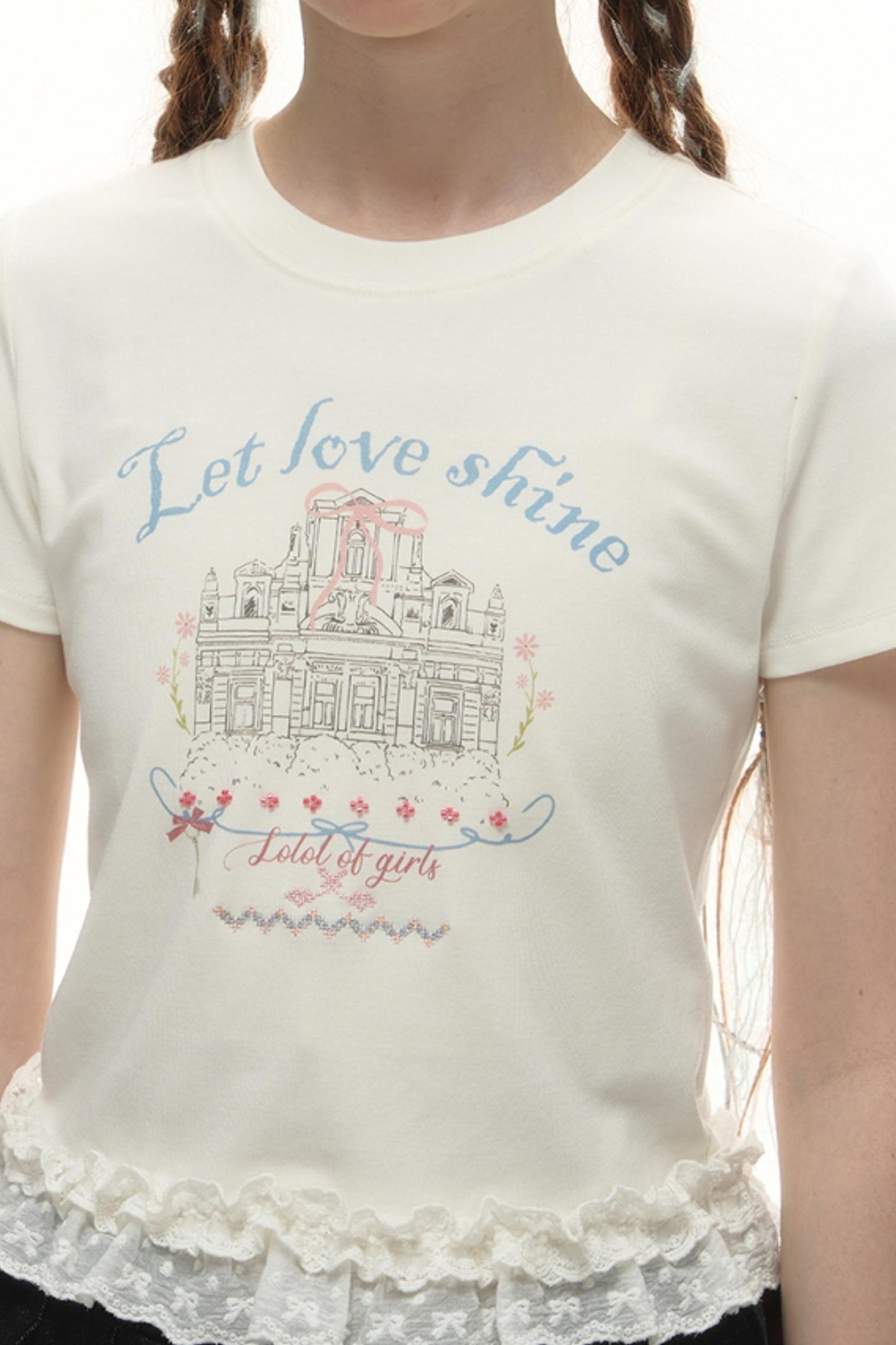 Lace-Trimmed Summer Tee