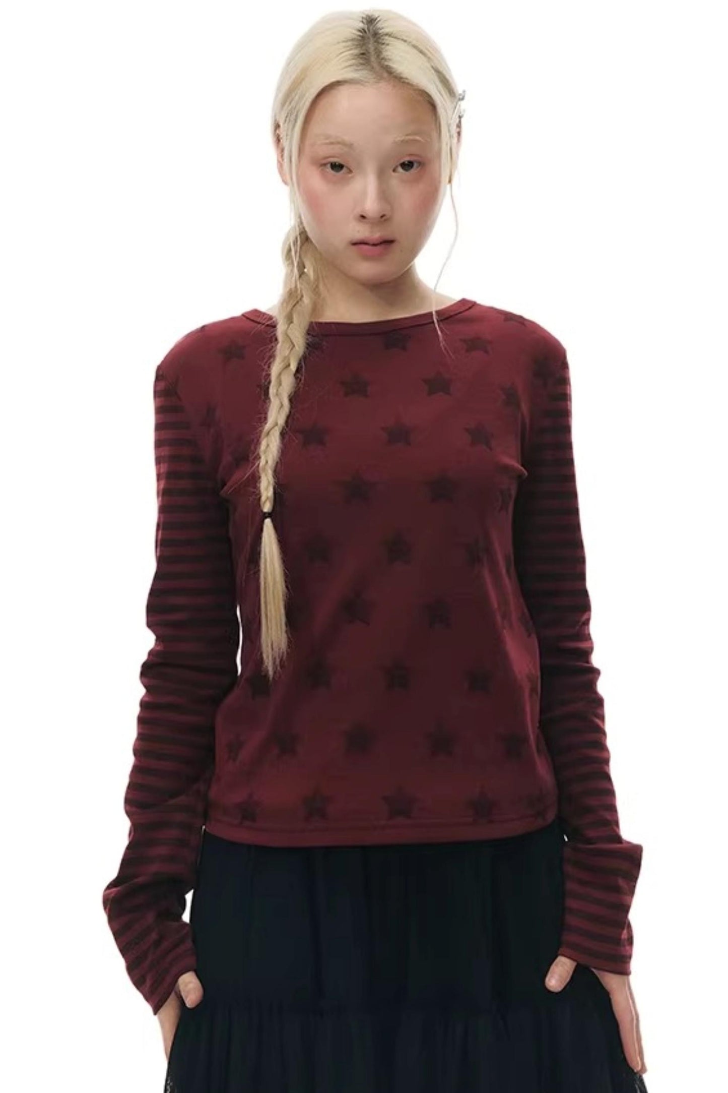 Star Stripe Slim Fit Top