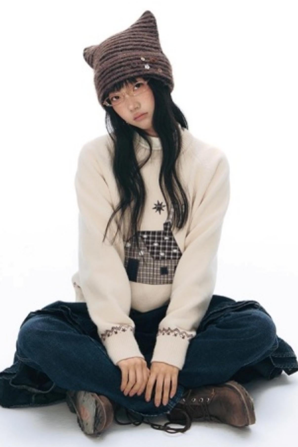 Star Print Flared Pants