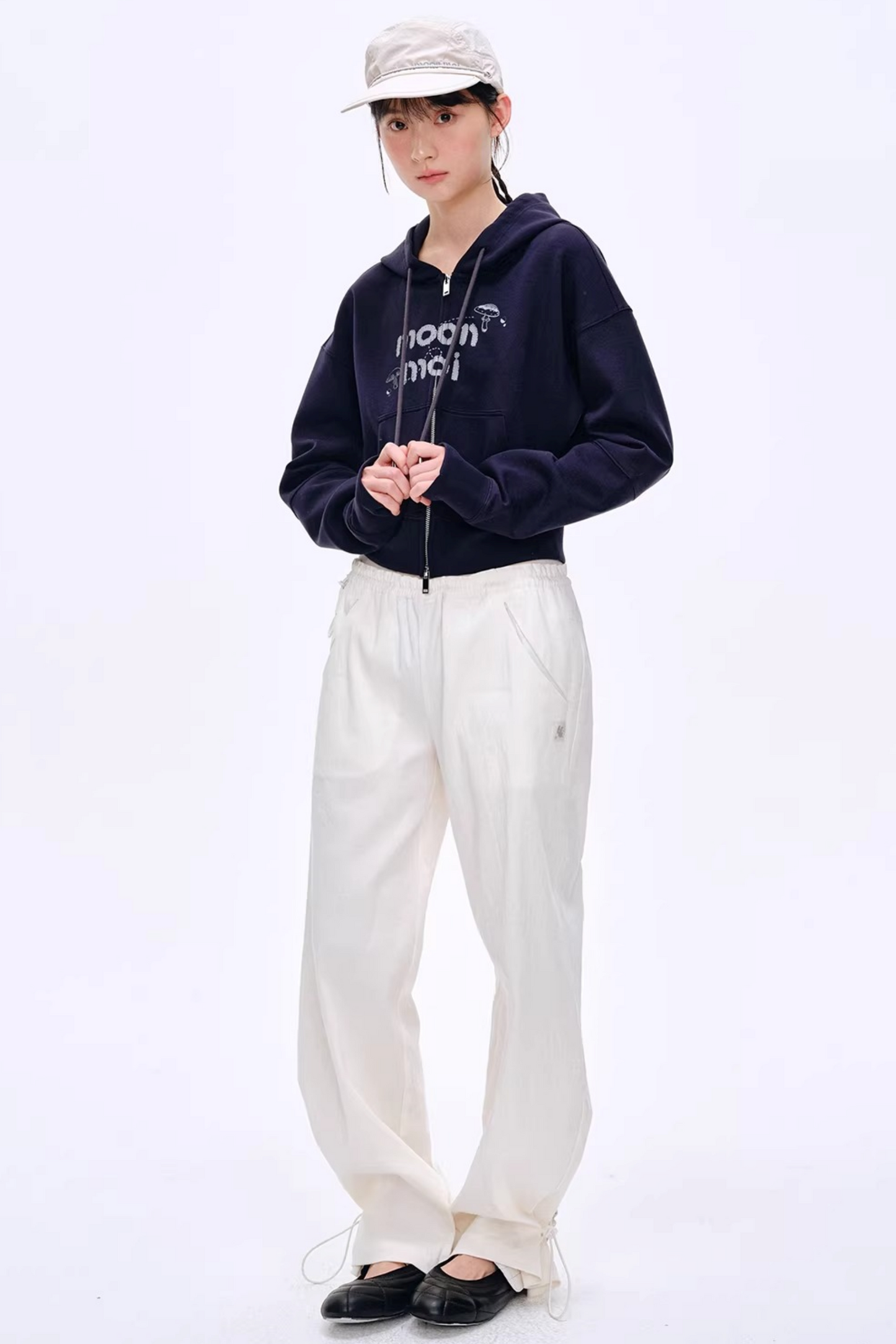 Lyocell Blend Color-Block Pants