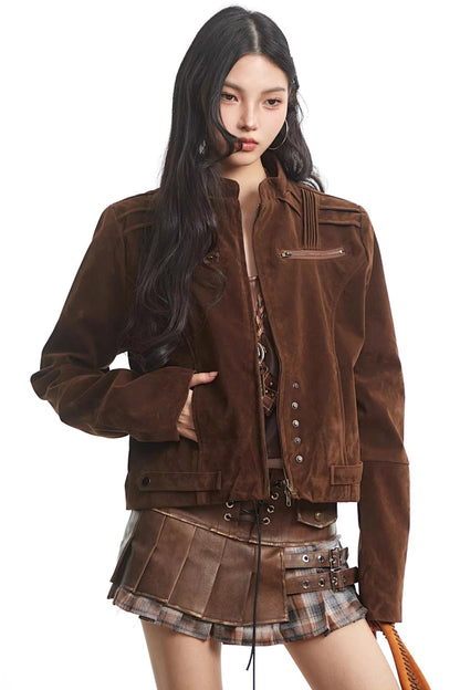 Retro Coffee Workwear Jacket