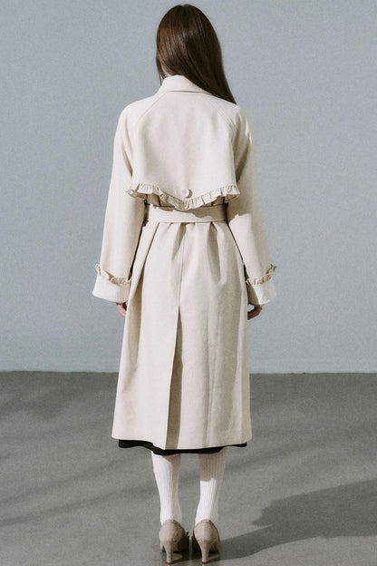 Sweet Flower Trench Coat