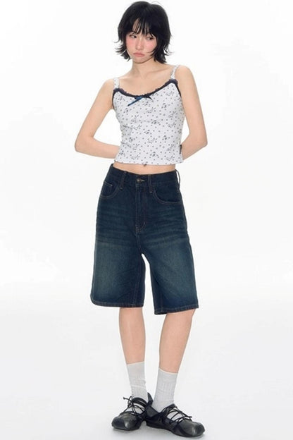 Nap Bow Denim Pants