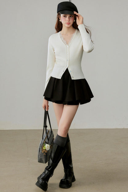 Winter V-Neck Wool Cardigan