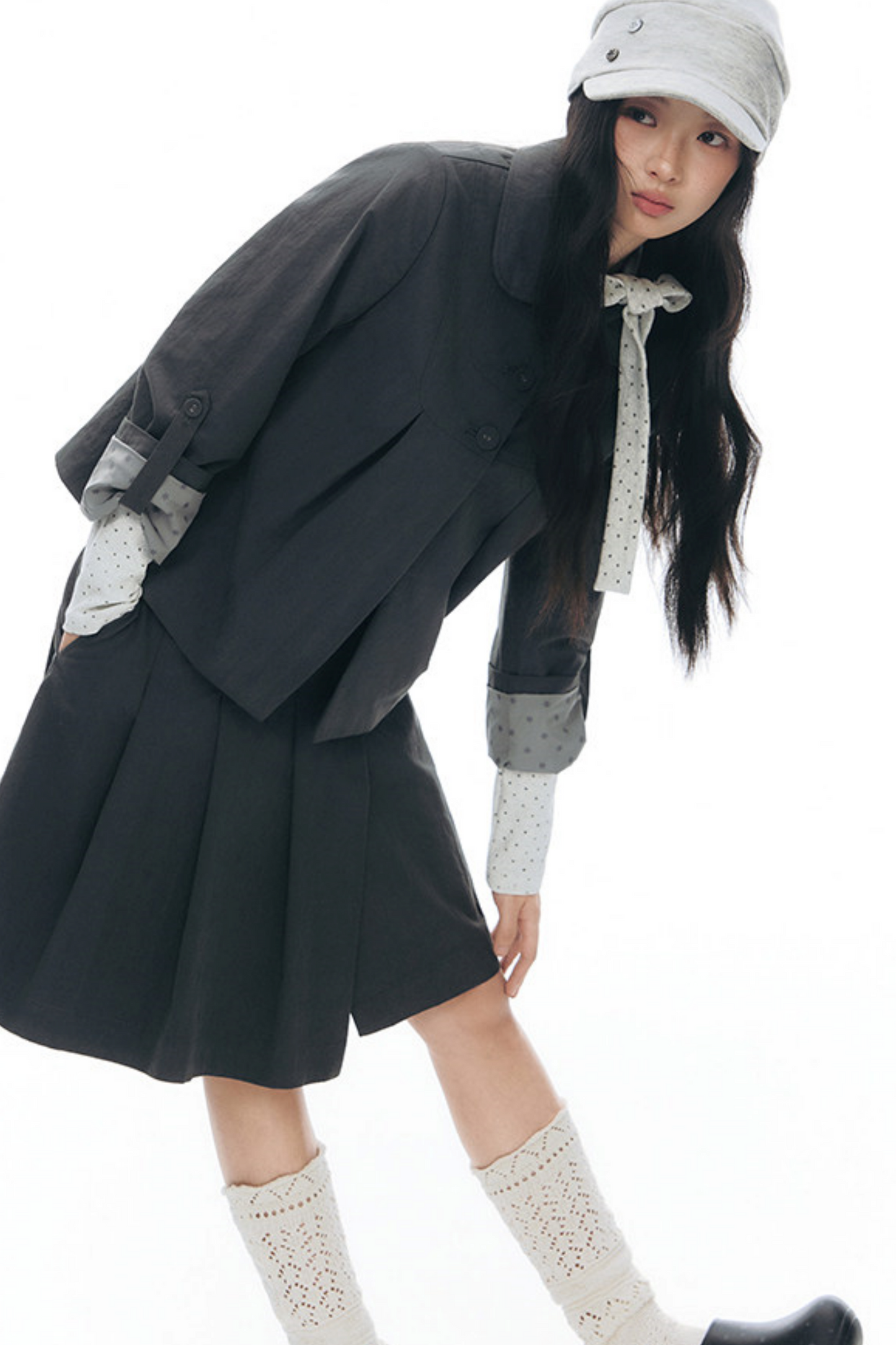 Original Pleated Workwear Skirt