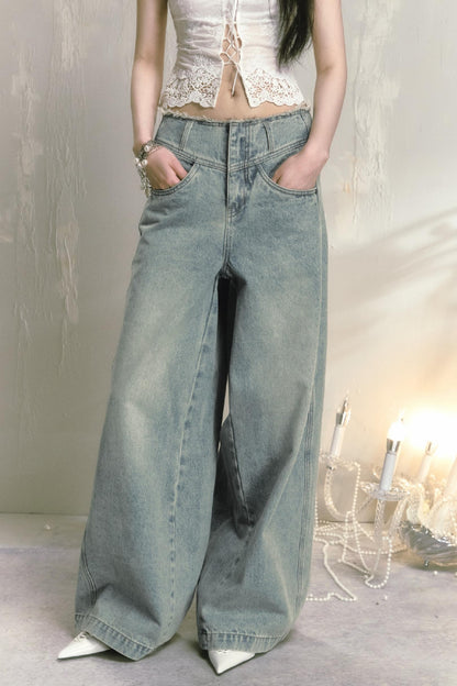 Classic Wide-Leg Jeans Pant