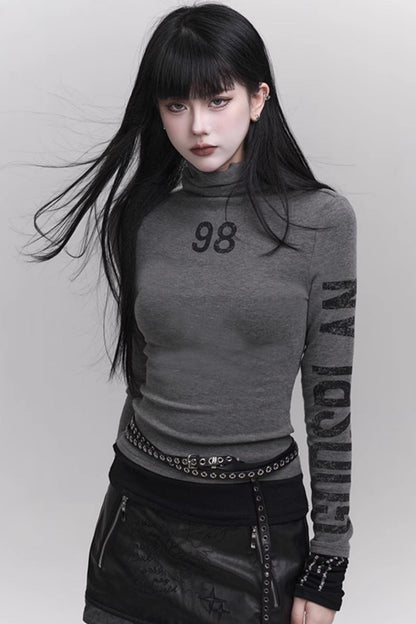 Women's High-Neck Knit Top