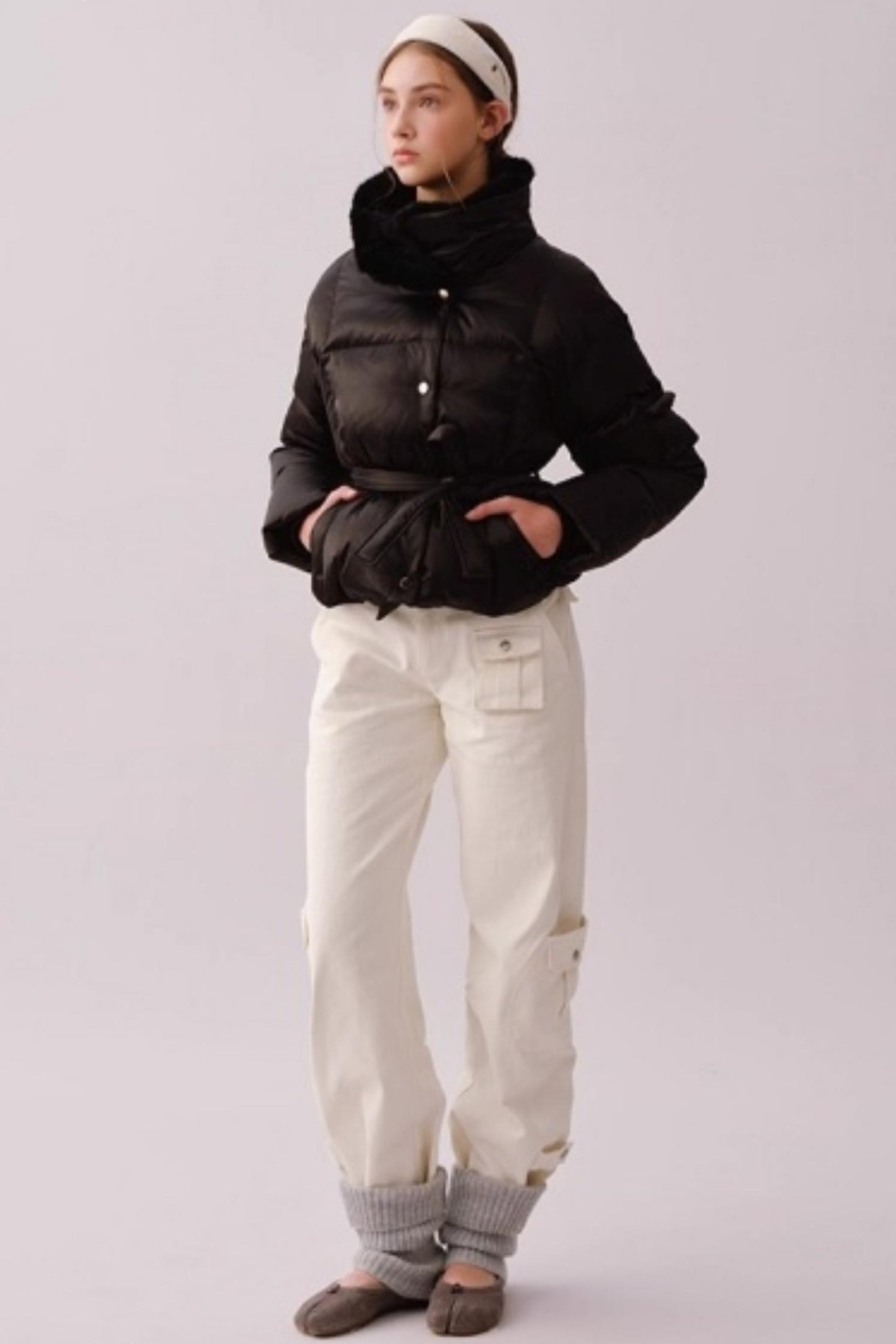 Retro Cotton Wide-Leg Pants