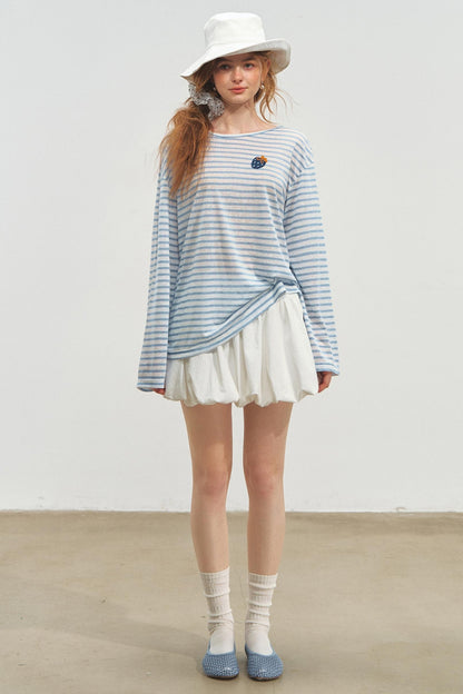 Sunshine Stripes Long Sleeve Smock