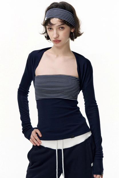 Tencel Waist Long Dress Set-Up