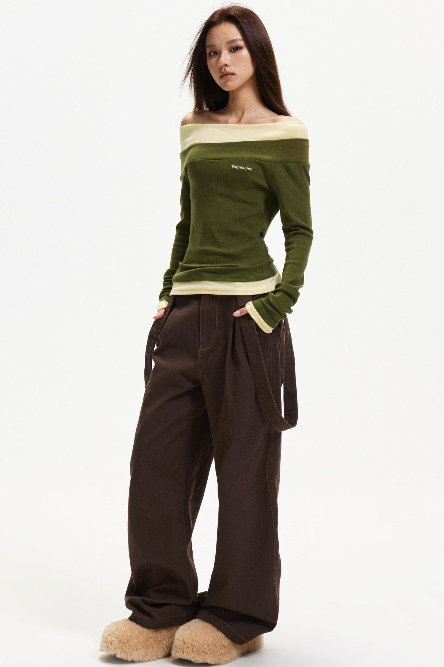 One-Shoulder Knitted Top