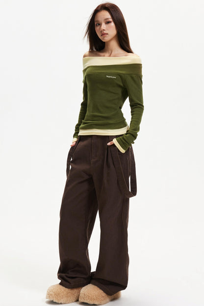 One-Shoulder Knitted Top