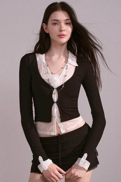 Luxury V-Neck Sweater Top