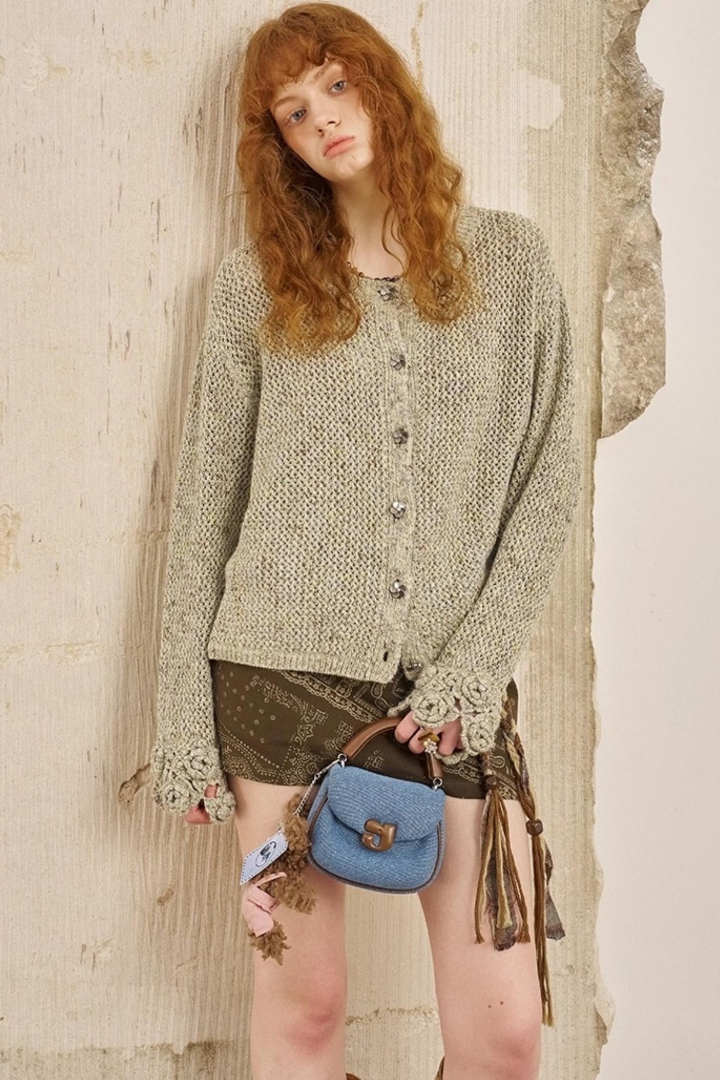 Vintage Crocheted Cardigan