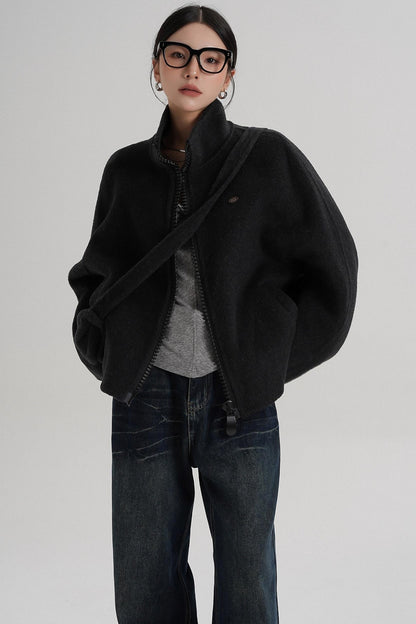 Structured Reversible Wool Jacket