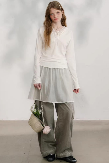 Morning Light Lace Knit Top