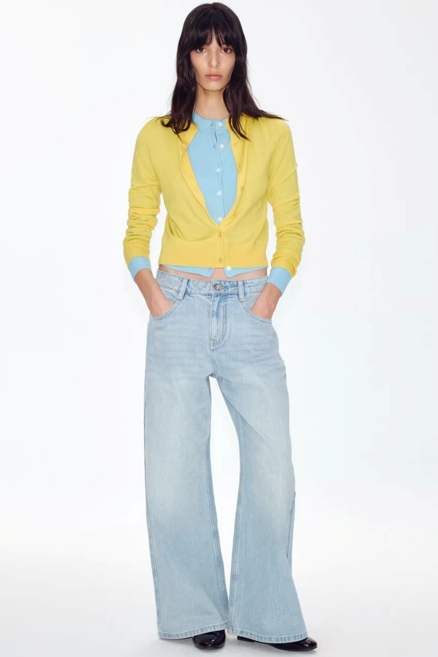 Retro Wool Colorful Cardigan Sweater